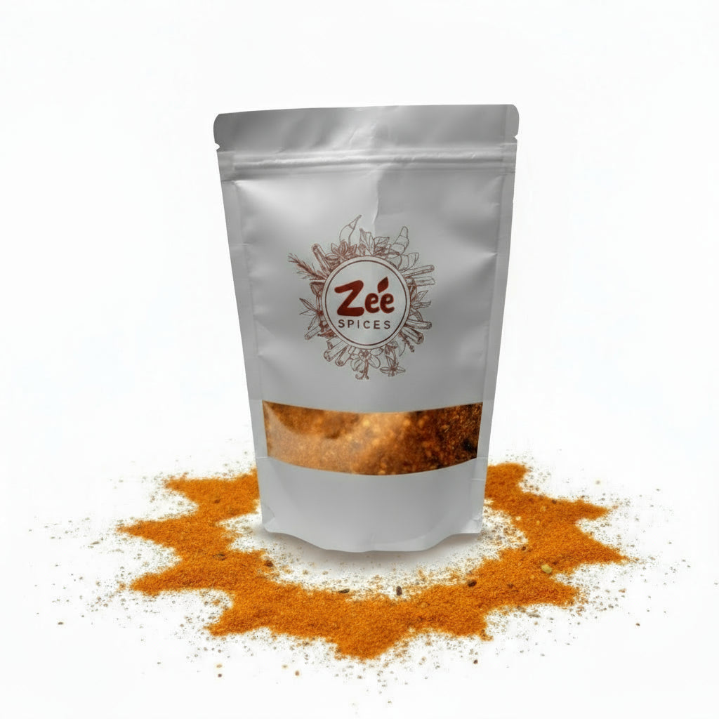 Zee Spices Special Grill & Fry Masala pouch with brand logo on white background